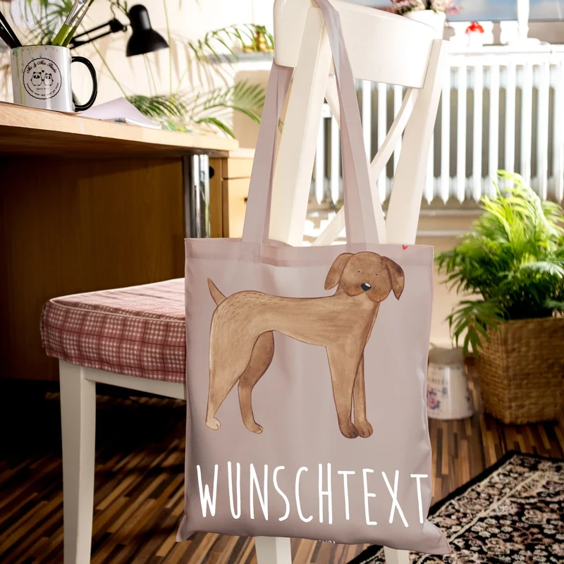 Personalisierte Foto Tragetasche Hund Dogge