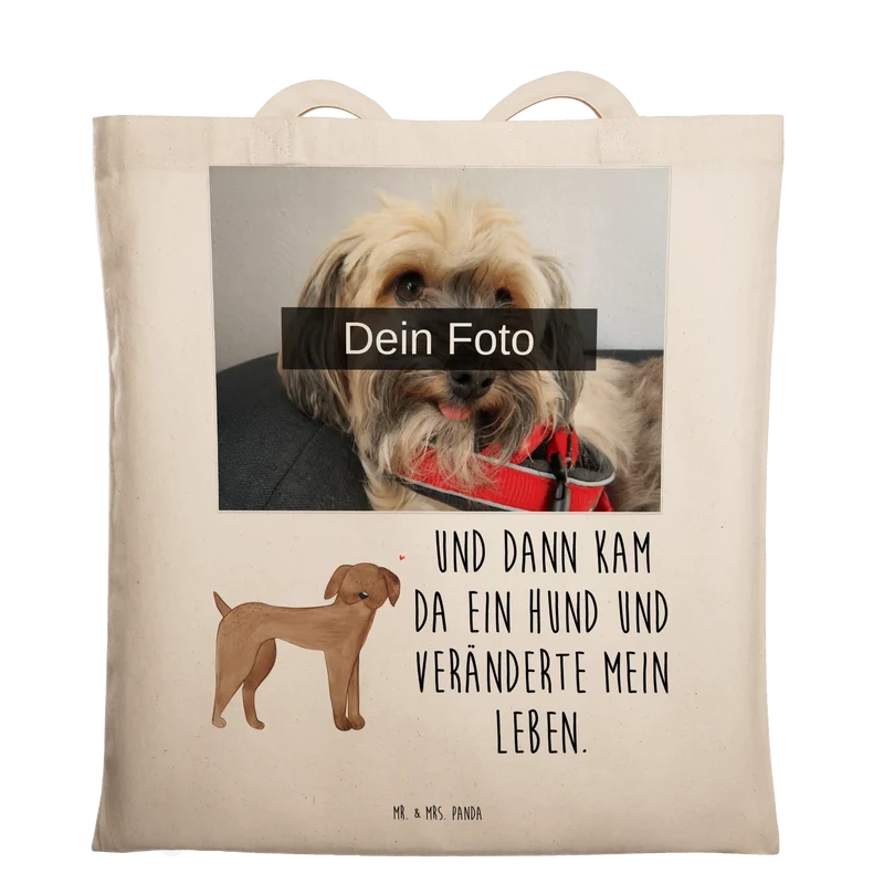 Personalisierte Foto Tragetasche Hund Dogge