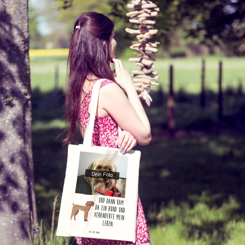 Personalisierte Foto Tragetasche Hund Dogge