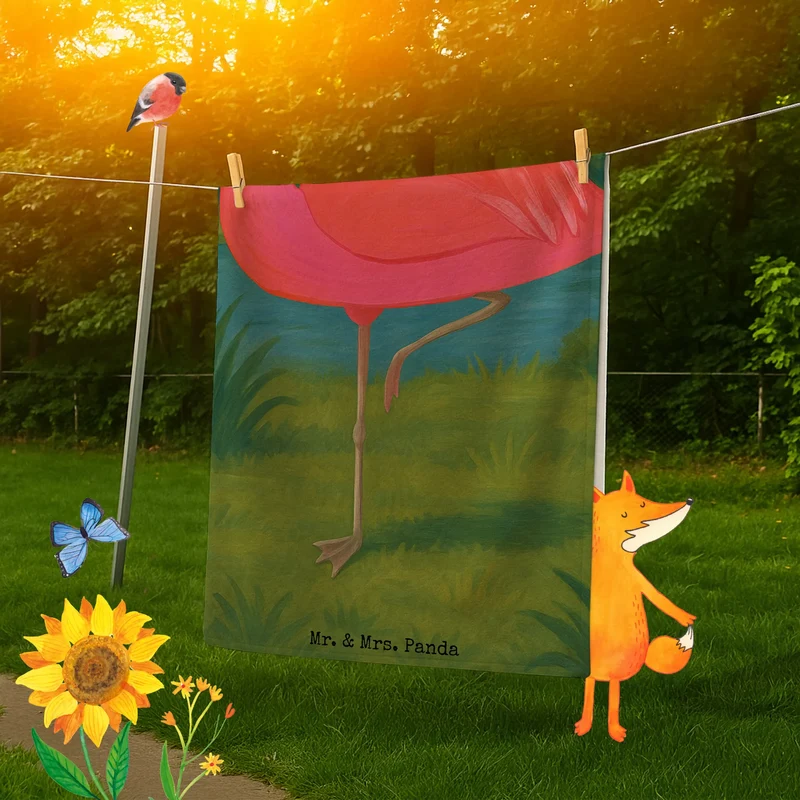 Badehandtuch Flamingo Classic Design