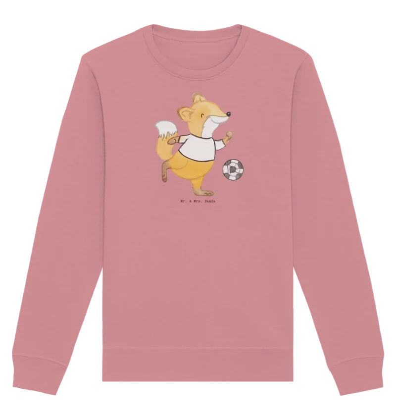 Baumwoll Pullover Fuchs Fußball spielen