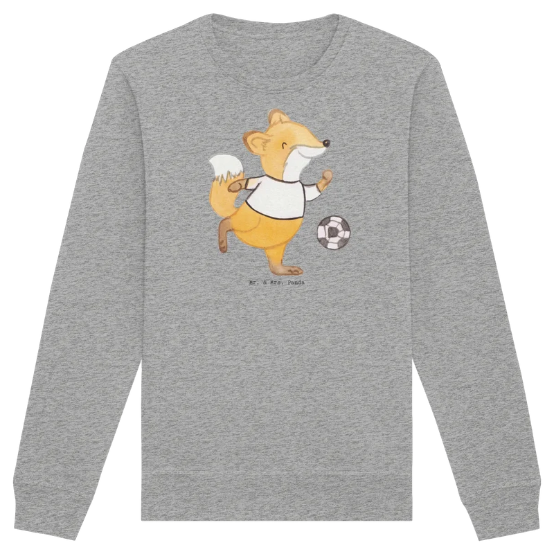 Baumwoll Pullover Fuchs Fußball spielen