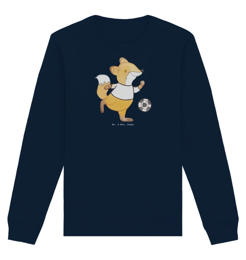 Baumwoll Pullover Fuchs Fußball spielen