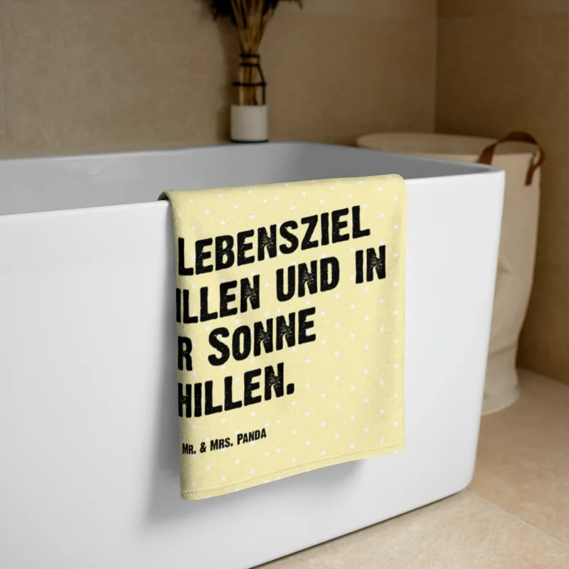 XL Badehandtuch Igel Grillen