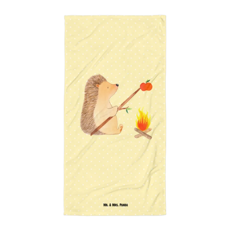 XL Badehandtuch Igel Grillen