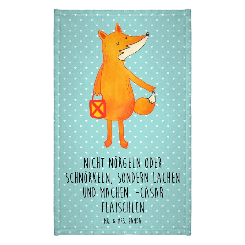 Gästehandtuch Fuchs Laterne