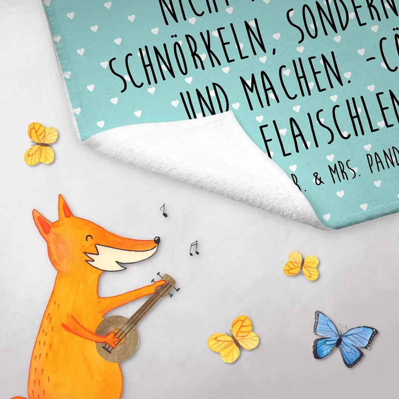 Gästehandtuch Fuchs Laterne