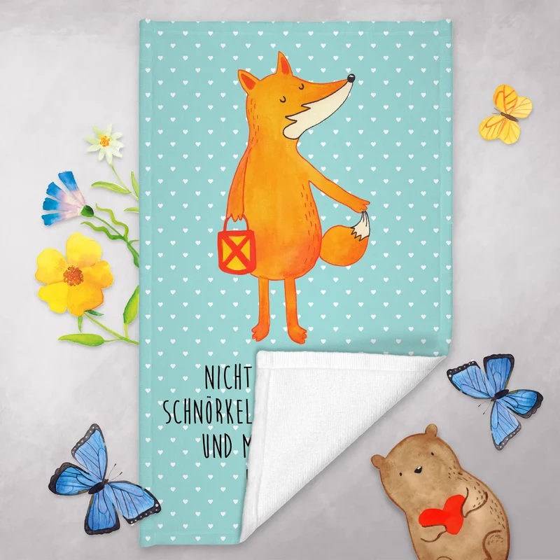 Gästehandtuch Fuchs Laterne