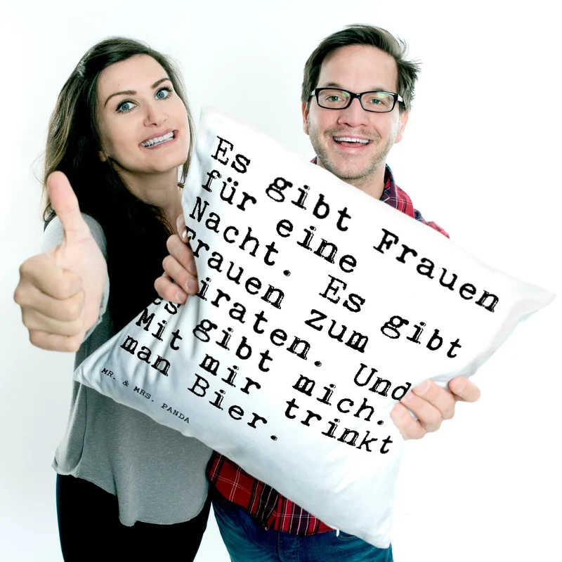 40x40 Kissen Es gibt Frauen für...