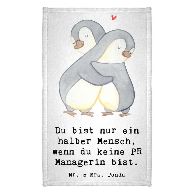 Gästehandtuch PR Managerin Herz