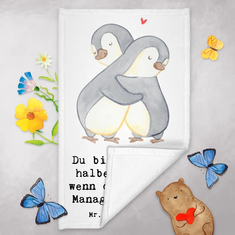 Gästehandtuch PR Managerin Herz