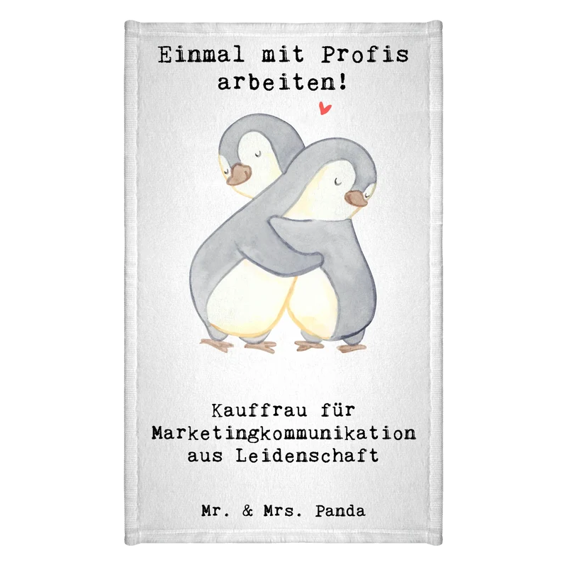 Gästehandtuch Kauffrau für Marketingkommunikation Leidenschaft