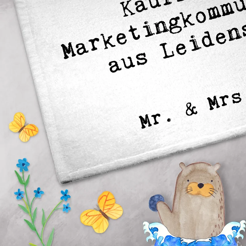 Gästehandtuch Kauffrau für Marketingkommunikation Leidenschaft