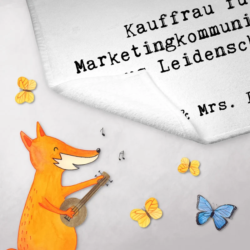 Gästehandtuch Kauffrau für Marketingkommunikation Leidenschaft