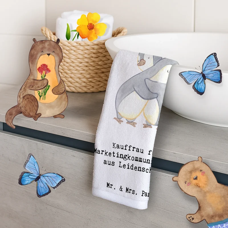 Gästehandtuch Kauffrau für Marketingkommunikation Leidenschaft