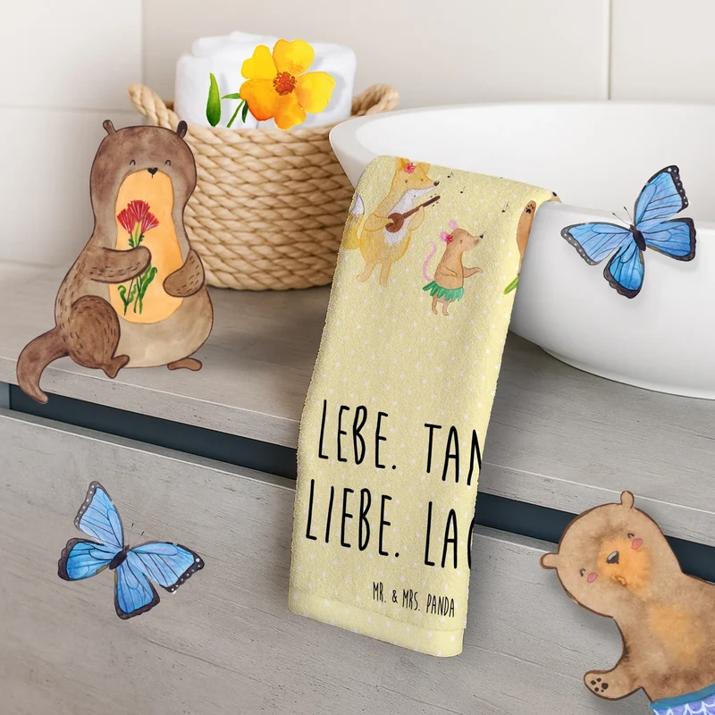 Gästehandtuch Waldtiere Aloha