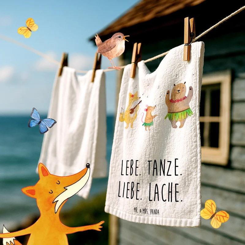 Gästehandtuch Waldtiere Aloha