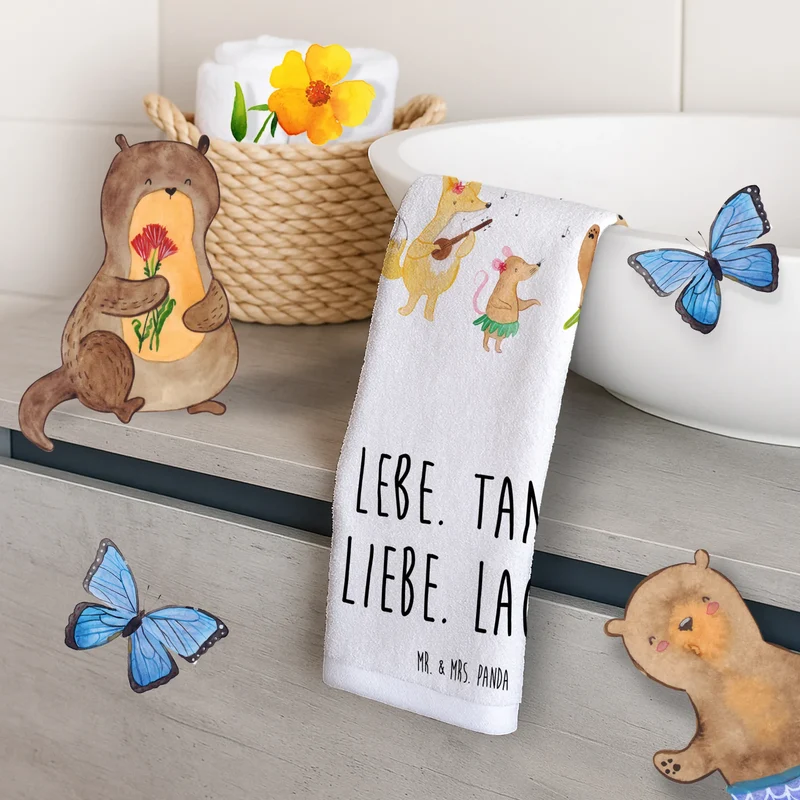 Gästehandtuch Waldtiere Aloha