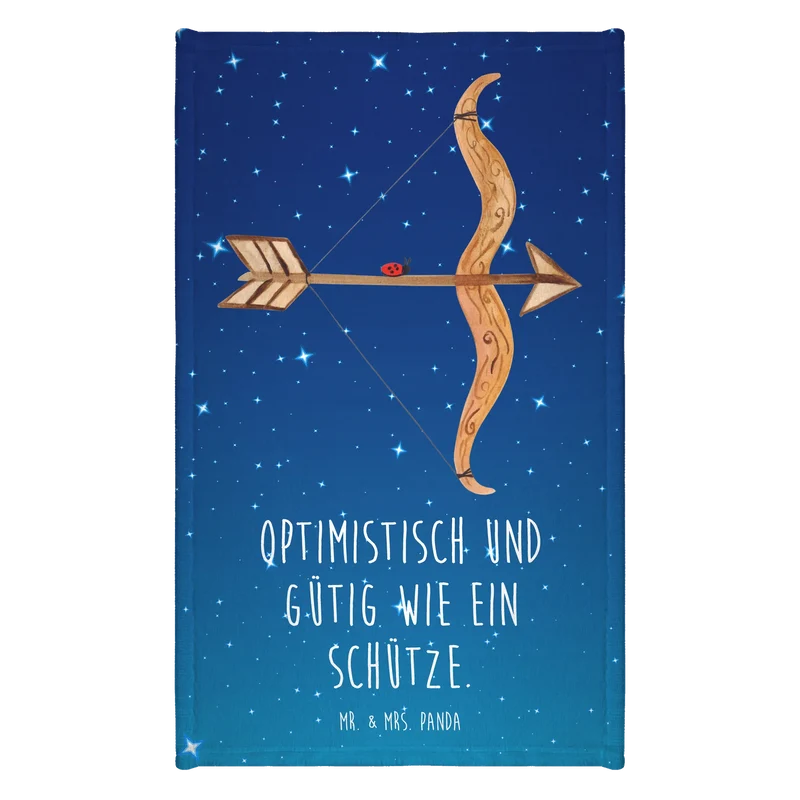 Gästehandtuch Sternzeichen Schütze