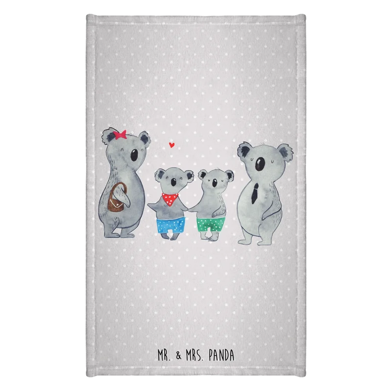 Gästehandtuch Koala Familie zwei