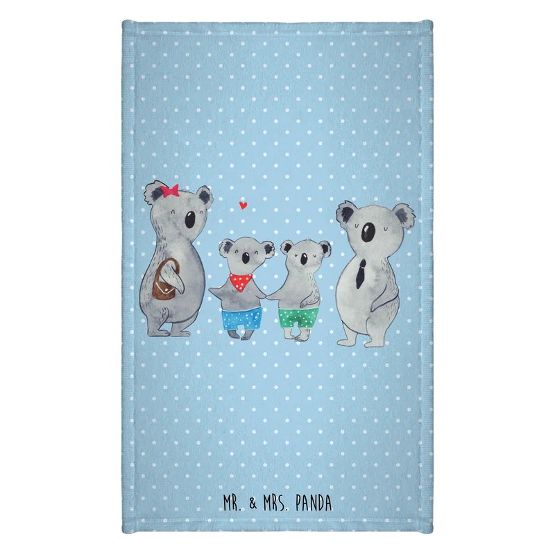 Gästehandtuch Koala Familie zwei