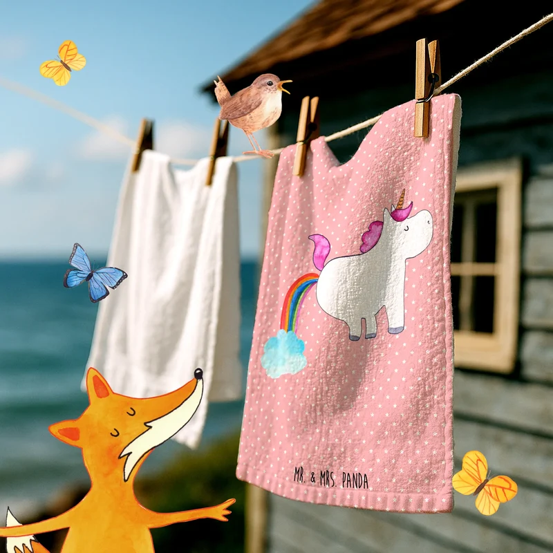 Gästehandtuch Einhorn Pupsen