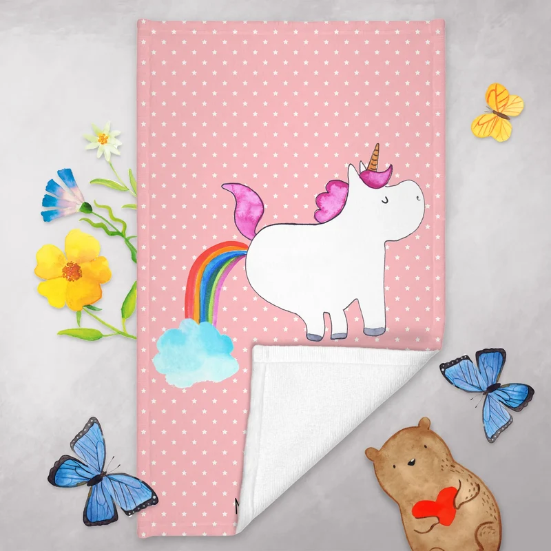 Gästehandtuch Einhorn Pupsen