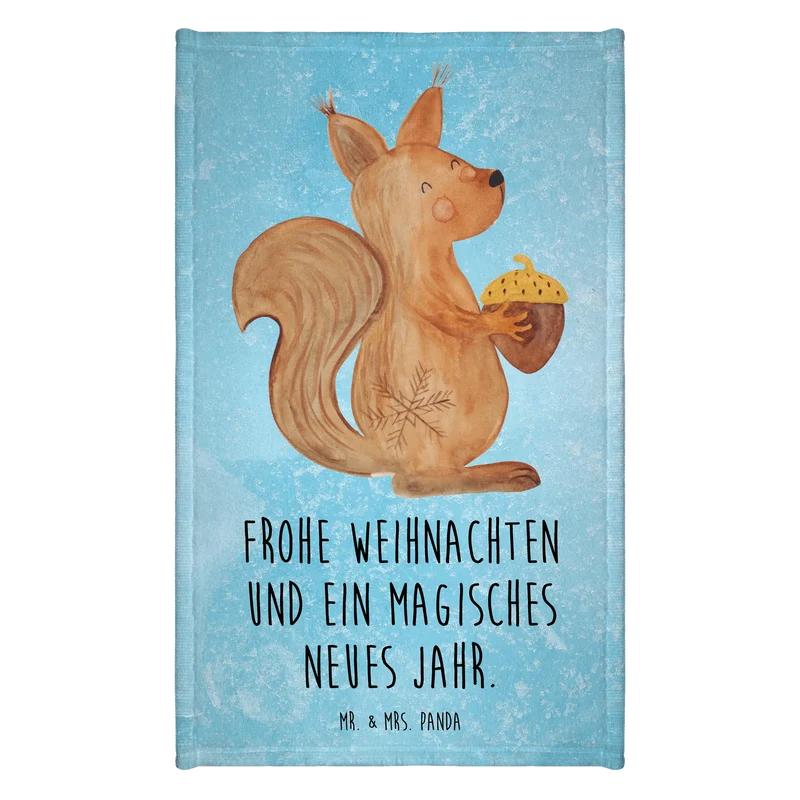 Gästehandtuch Eichhörnchen Weihnachtszeit