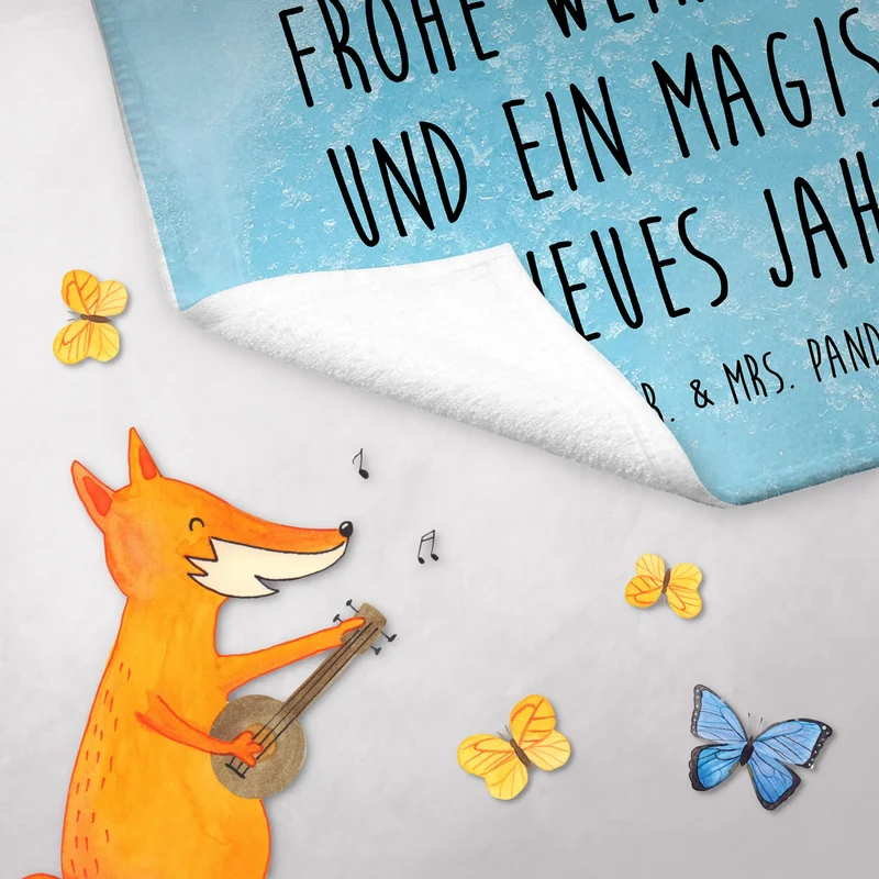 Gästehandtuch Eichhörnchen Weihnachtszeit