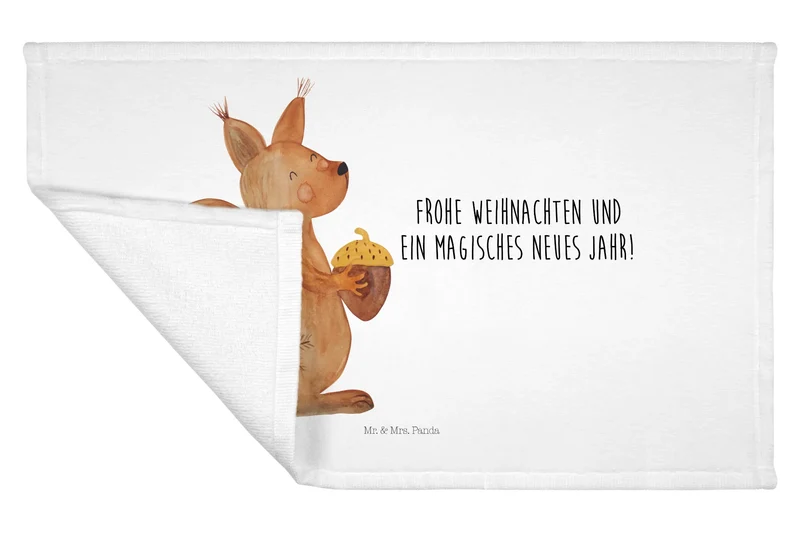 Gästehandtuch Eichhörnchen Weihnachtszeit