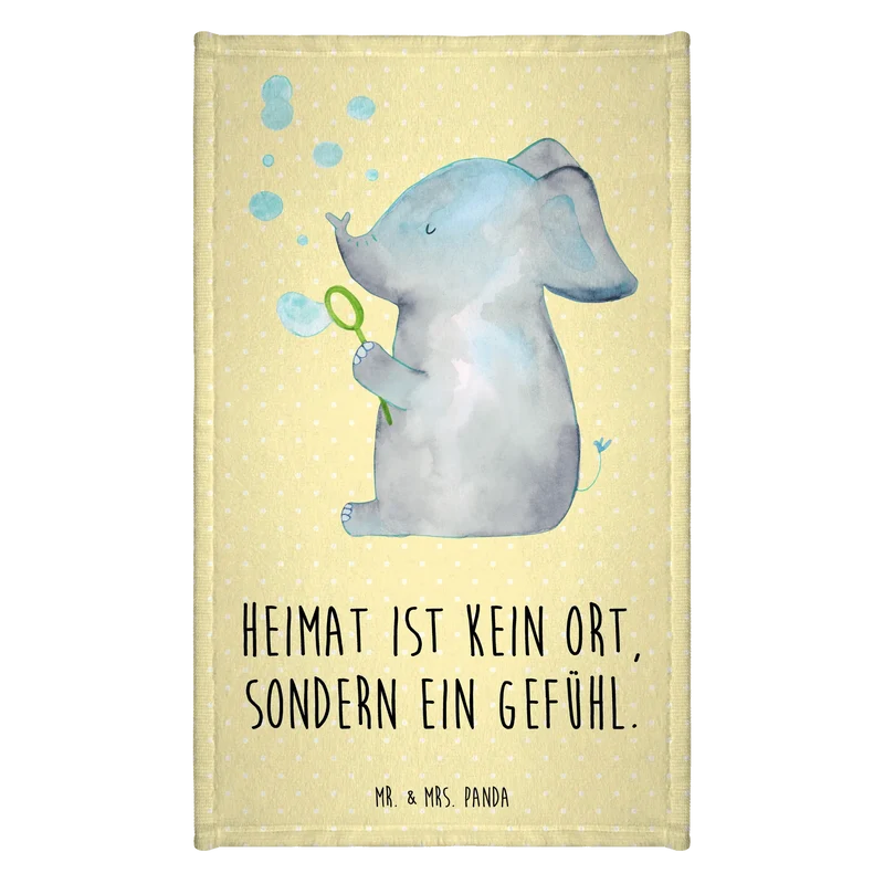 Gästehandtuch Elefant Seifenblasen