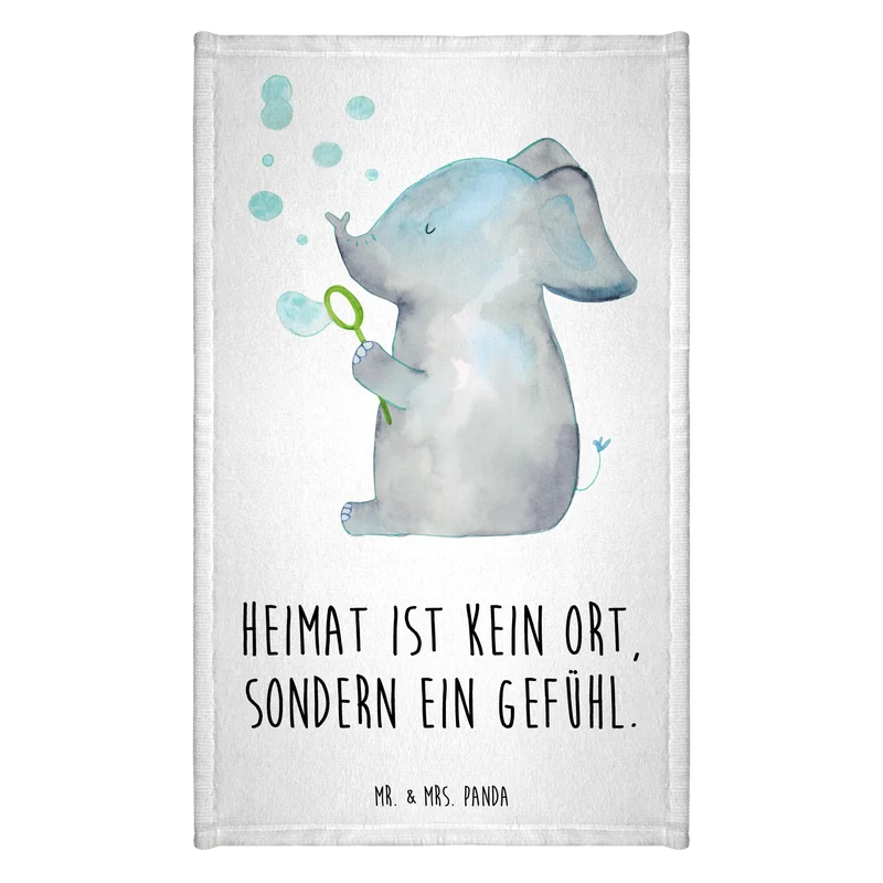 Gästehandtuch Elefant Seifenblasen