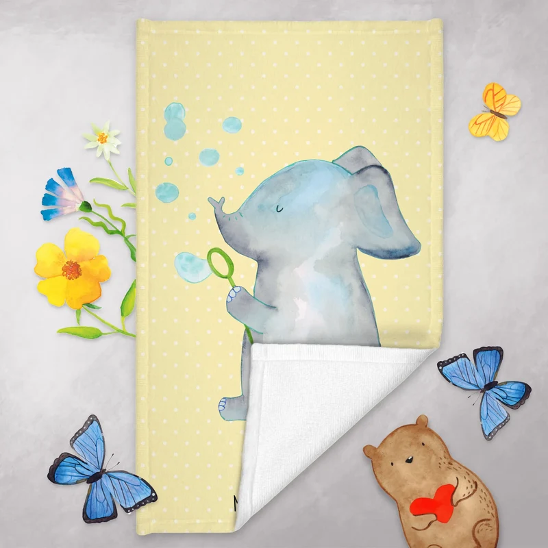 Gästehandtuch Elefant Seifenblasen