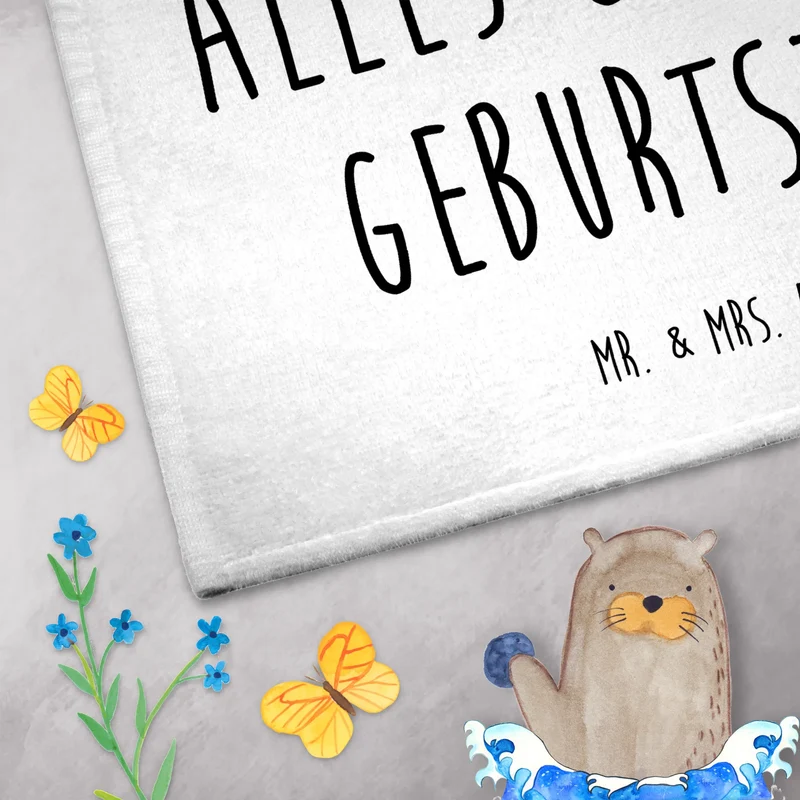 Gästehandtuch Igel Luftballon