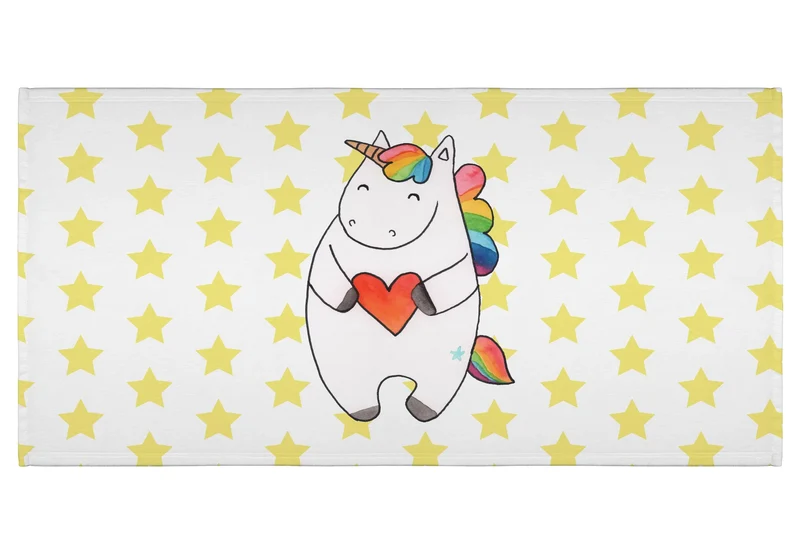 Handtuch Einhorn Herz