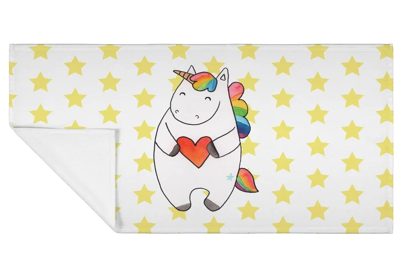 Handtuch Einhorn Herz