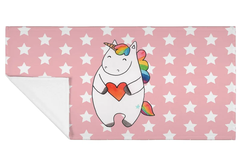Handtuch Einhorn Herz
