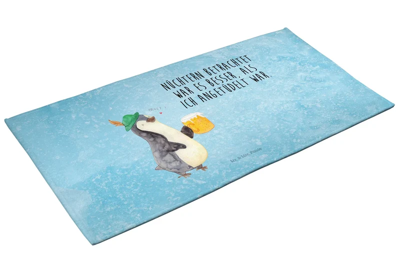 Handtuch Pinguin Bier