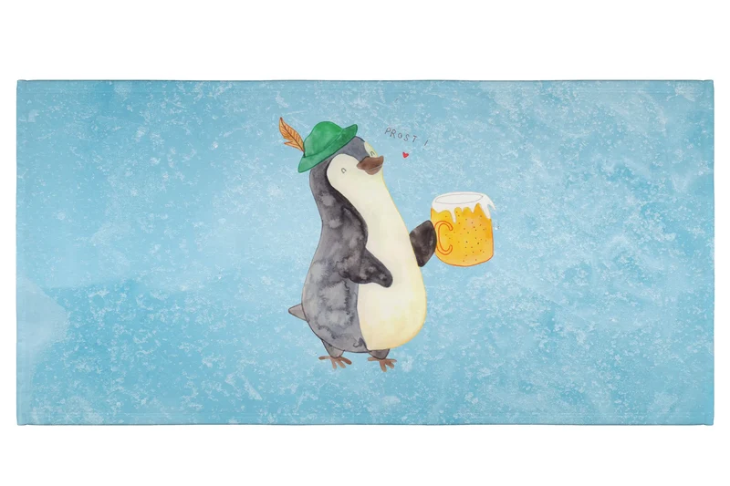 Handtuch Pinguin Bier