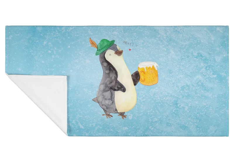 Handtuch Pinguin Bier