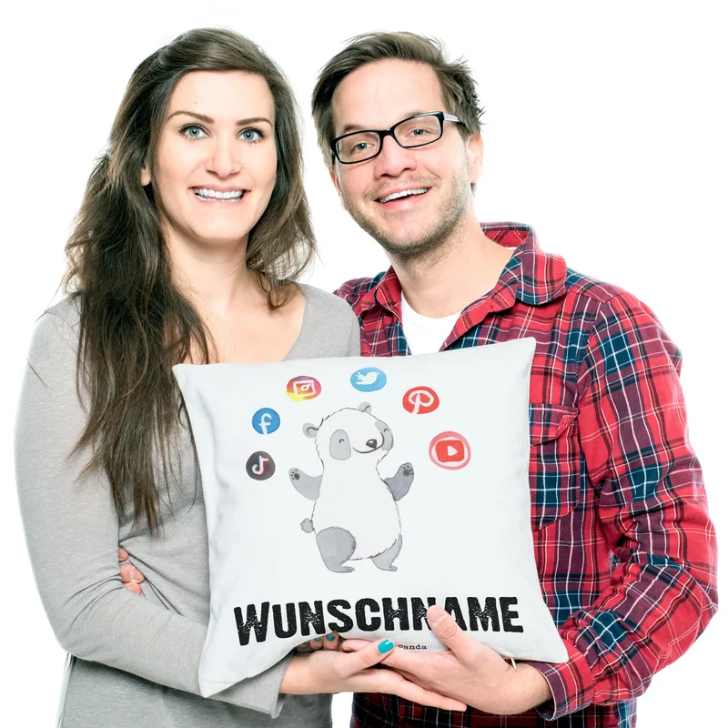 Personalisiertes Kissen PR Manager Herz