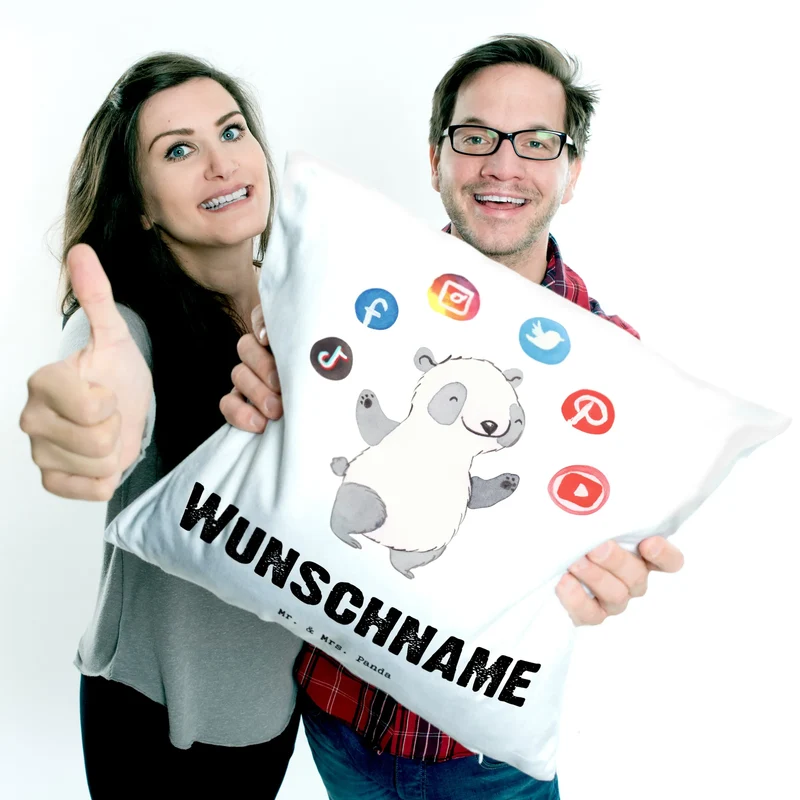 Personalisiertes Kissen PR Manager Herz