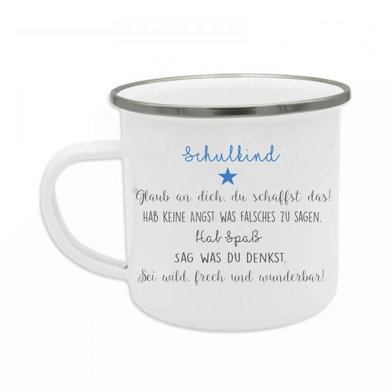Tasse "Du bist 1. Klasse" zum Schulbeginn | Geschenkidee zur Einschulung für Mädchen u. Jungen | Originelle Geschenkidee mit DIY Ideen zum Schulbeginn | 2 Farbvarianten zur Auswahl