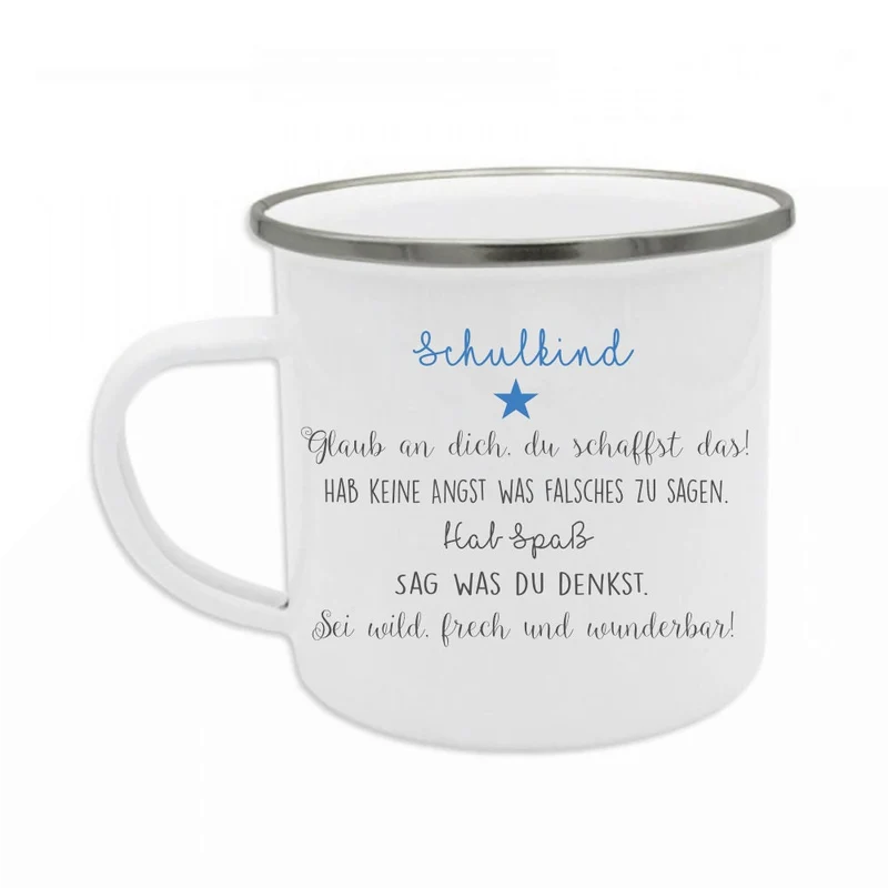 Tasse "Du bist 1. Klasse" zur Einschulung | Geschenk zum Schulbeginn für Jungen u. Mädchen | Kreative Geschenkidee zum Schulstart | 2 Farbvarianten zur Auswahl