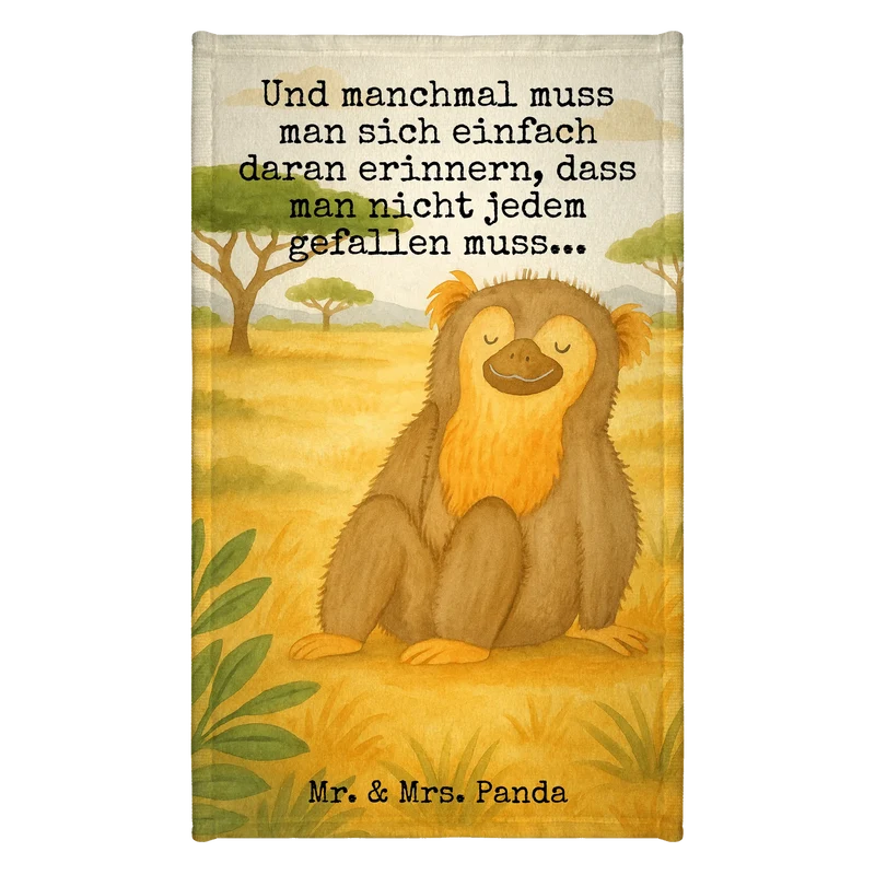 Gästehandtuch Affe Design