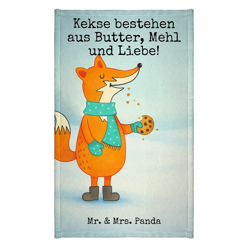 Gästehandtuch Fuchs Keks Design