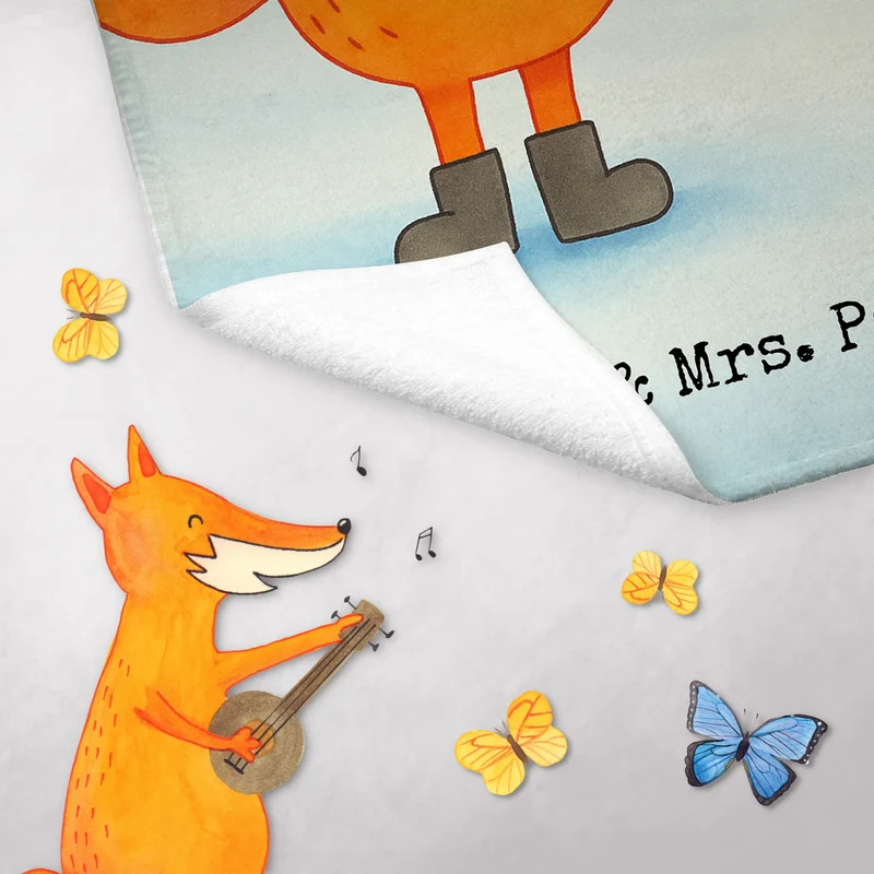 Gästehandtuch Fuchs Keks Design