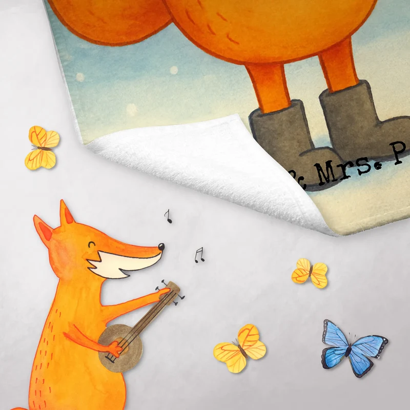 Gästehandtuch Fuchs Keks Design