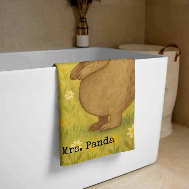 XL Badehandtuch Bären mit Hut Design