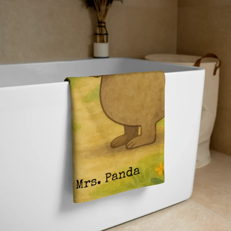 XL Badehandtuch Bären mit Hut Design